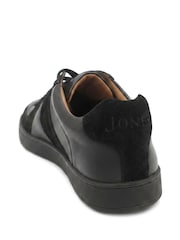 Jones Bootmaker Black Santo Leather Trainers - Image 3 of 6