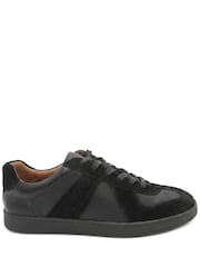 Jones Bootmaker Black Santo Leather Trainers - Image 4 of 6