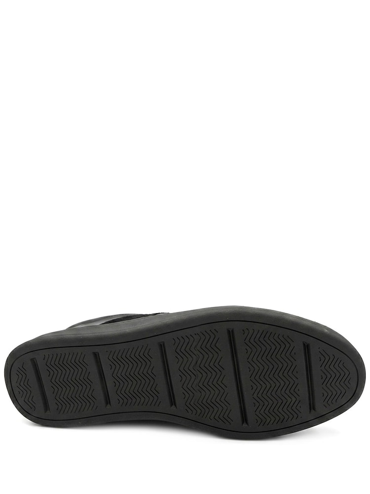 Jones Bootmaker Black Santo Leather Trainers - Image 6 of 6 Jones Bootmaker Black Santo Leather Trainers - Image 6 of 6