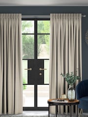 Oyster Natural Voyage Maison Jasper Made To Measure Curtains - Image 1 of 8