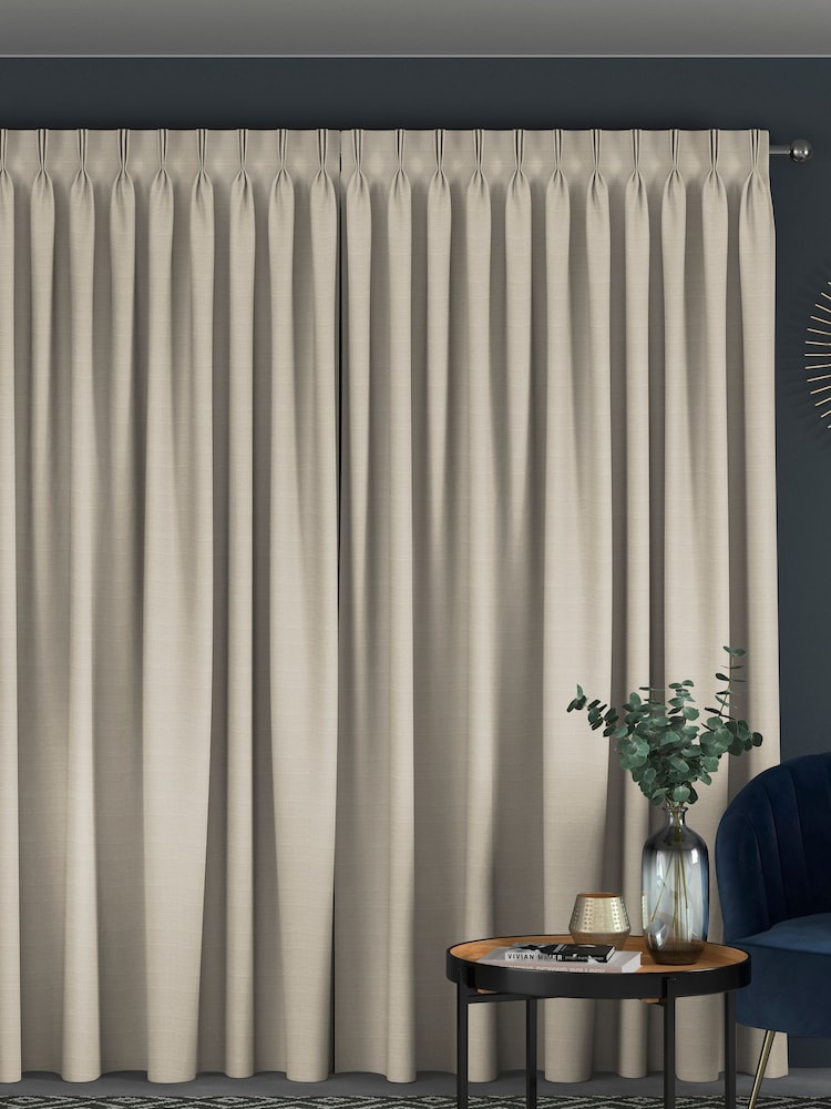 Oyster Natural Voyage Maison Jasper Made To Measure Curtains - Image 2 of 8