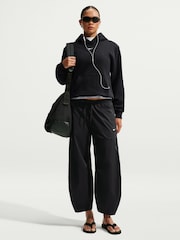 Nike Black Studio Fleece Oversized Hoodie - Image 2 of 5