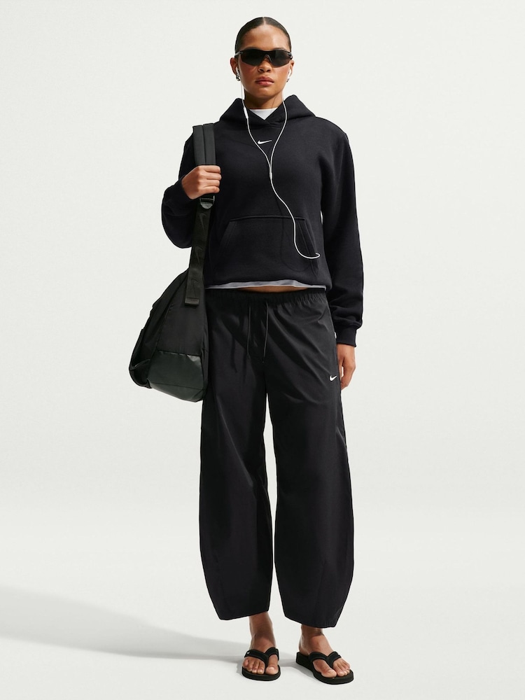 Nike Black Studio Fleece Oversized Hoodie - Image 2 of 5 Nike Black Studio Fleece Oversized Hoodie - Image 2 of 5