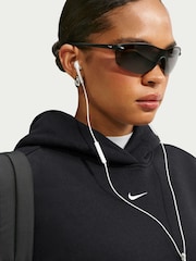 Nike Black Studio Fleece Oversized Hoodie - Image 3 of 5