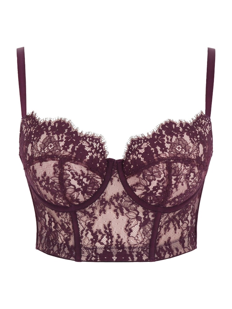 Panache Purple Carmen Bustier Bra - Image 4 of 4