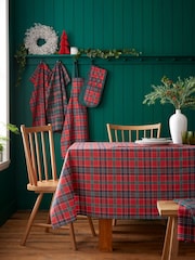 Catherine Lansfield Christmas Tartan Check Table Cloth - Imagem 1 de 2