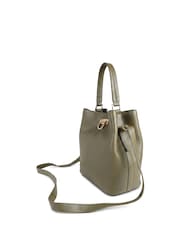 Vert - Sac épaule Jones Bootmaker Verna en cuir - Image 3 de 7