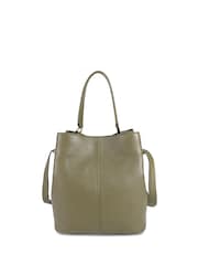 Vert - Sac épaule Jones Bootmaker Verna en cuir - Image 4 de 7