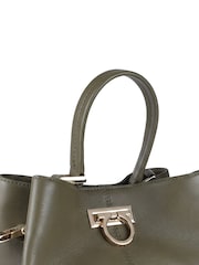 Vert - Sac épaule Jones Bootmaker Verna en cuir - Image 5 de 7