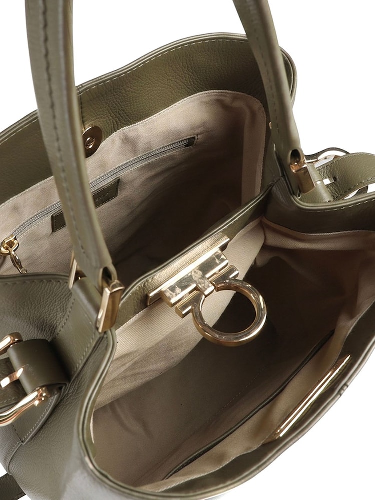 Vert - Sac épaule Jones Bootmaker Verna en cuir - Image 7 de 7 Vert - Sac épaule Jones Bootmaker Verna en cuir - Image 7 de 7