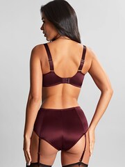 Panache Red Bordeaux Grace Suspender Briefs - Image 2 of 4