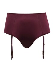Panache Red Bordeaux Grace Suspender Briefs - Image 4 of 4