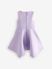 Baker by Ted Baker Lilac Purple Hanky Hem Embossed Scuba Dress - Image 6 of 8