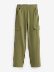 Khaki Green Ponte Utility Cargo Trousers - Image 5 of 6