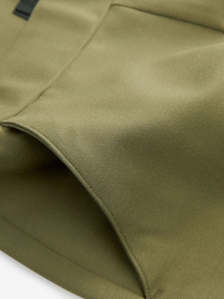 Khaki Green Ponte Utility Cargo Trousers - Image 6 of 6
