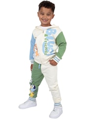 Character Cream Bluey Bingo And Friends Zipped Hoodie And Joggers Outfit Set - Image 6 of 11