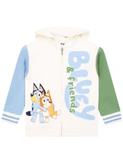 Character Cream Bluey Bingo And Friends Zipped Hoodie And Joggers Outfit Set - Image 8 of 11