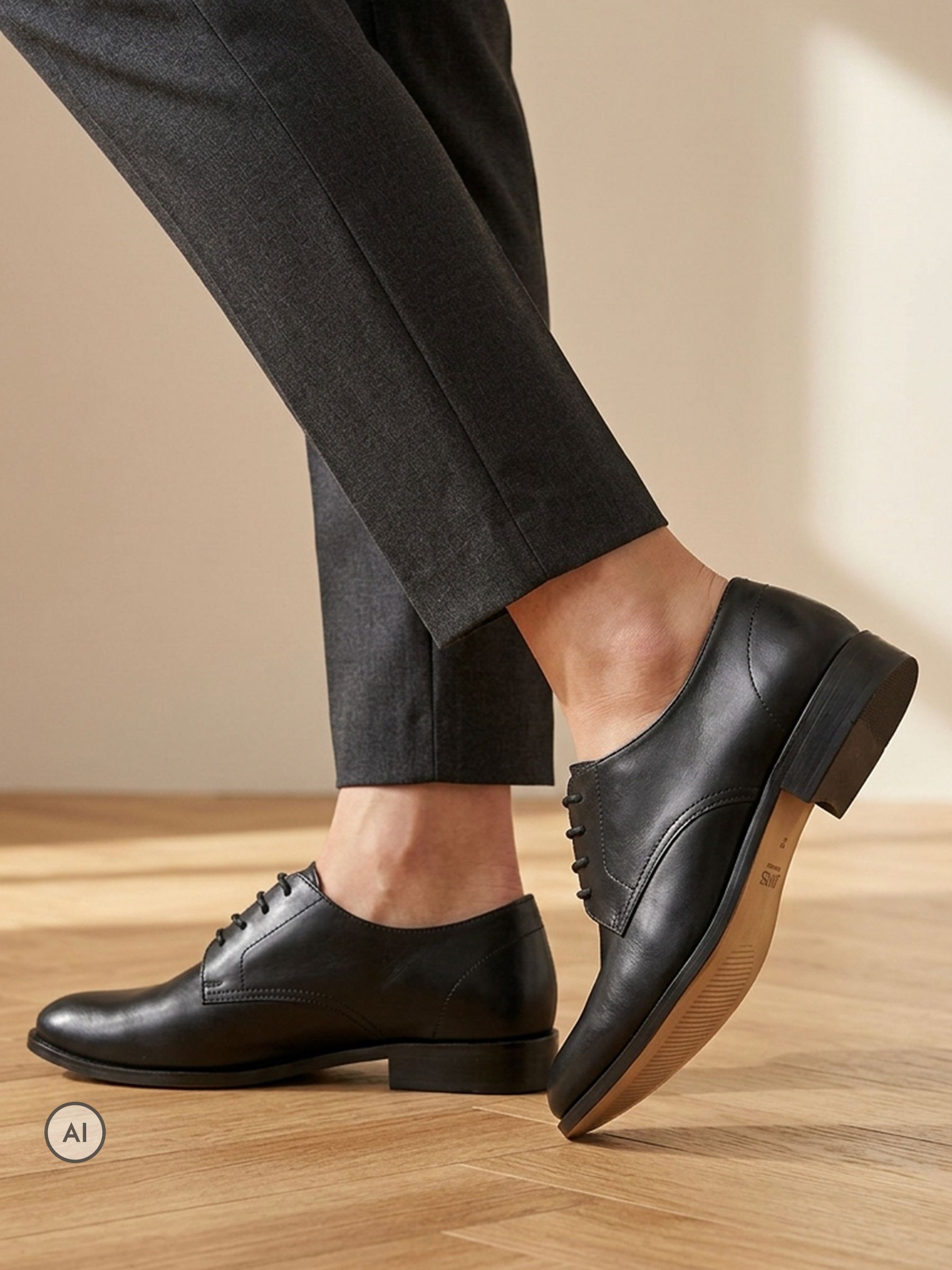 Jones Bootmaker Women's Black Liliana Leather Smart Derby Shoes In | : Size 7 - Image 2