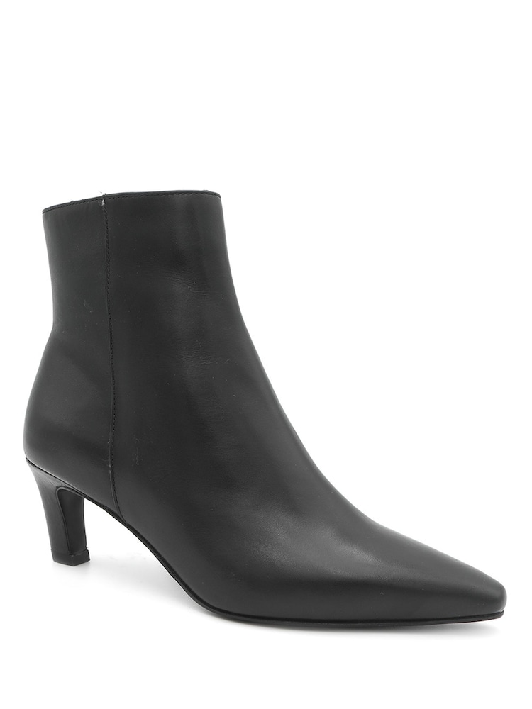 Jones Bootmaker Black Leather Kassia Leather Comma Heel Ankle Boots - Image 2 of 6 Jones Bootmaker Black Leather Kassia Leather Comma Heel Ankle Boots - Image 2 of 6