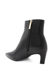 Jones Bootmaker Black Leather Kassia Leather Comma Heel Ankle Boots - Image 3 of 6