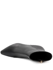 Jones Bootmaker Black Leather Kassia Leather Comma Heel Ankle Boots - Image 5 of 6