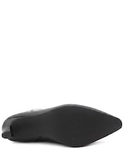 Jones Bootmaker Black Leather Kassia Leather Comma Heel Ankle Boots - Image 6 of 6
