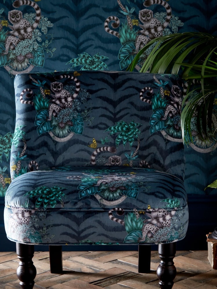 Emma Shipley Blue Lemur Langley Chair - Image 1 of 5