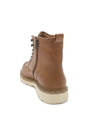 Jones Bootmaker Tan Brown Leather Essex Chunky Leather Boots - Image 3 of 6