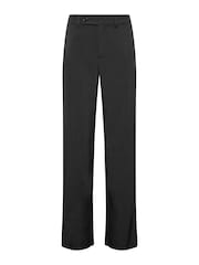 Long Tall Sally Black Wide Leg Tuxedo Trousers - Image 4 of 5