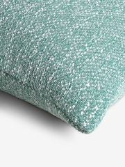 Teal Blue Square Ashton Chenille Cushion - Image 2 of 5