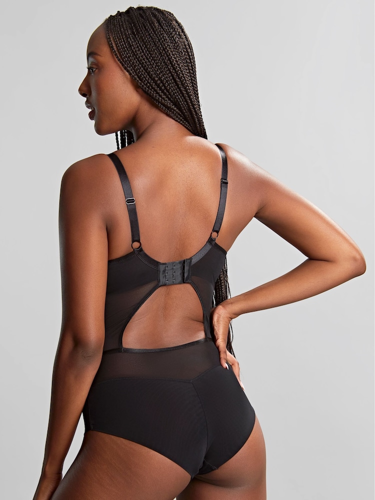 Panache Tango Essence Plunge Black Bodysuit - Image 2 of 4