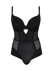 Panache Tango Essence Plunge Black Bodysuit - Image 3 of 4