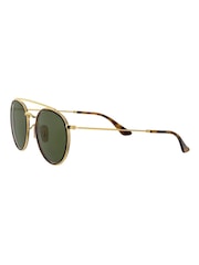 Ray-Ban Gold 0RB3647N Sunglasses - Image 10 of 13