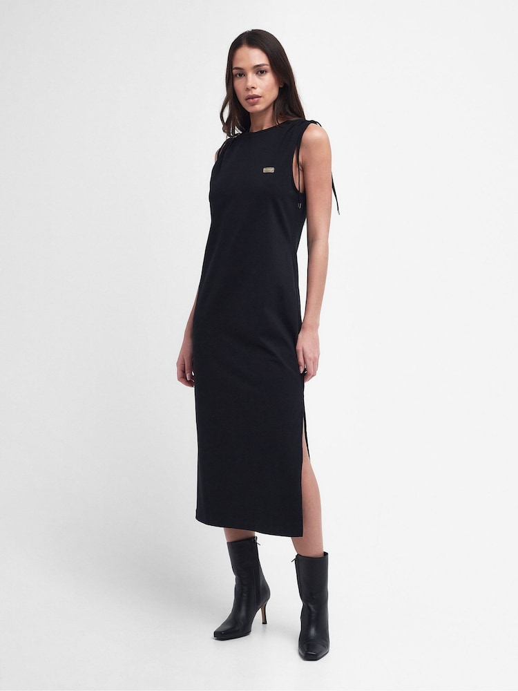 Barbour® International Renton Stretch Cotton Midi Dress - Image 1 of 9