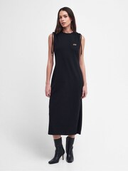 Barbour® International Renton Stretch Cotton Midi Dress - Image 3 of 9