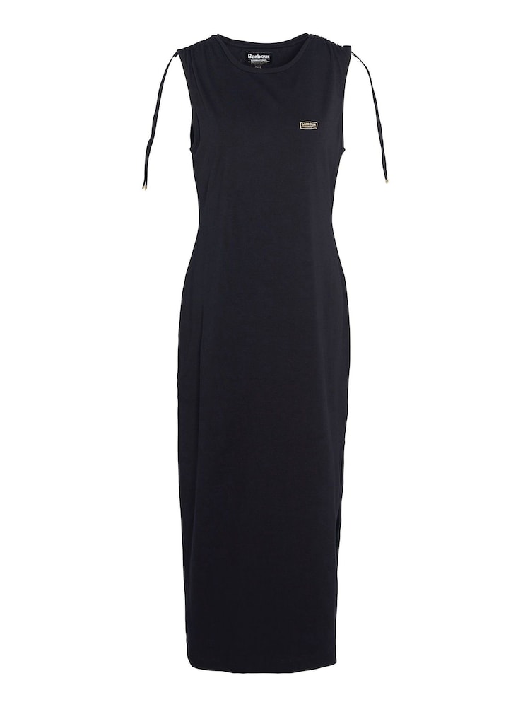 Barbour® International Renton Stretch Cotton Midi Dress - Image 9 of 9