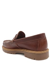 Braun - Jones Bootmaker Peregrine Chunky Leather Penny Style Shoes - Bild 3 von 6