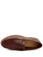 Braun - Jones Bootmaker Peregrine Chunky Leather Penny Style Shoes - Bild 5 von 6