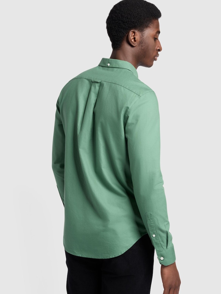 Farah Green Brewer Long Sleeve Shirt - Image 2 of 5