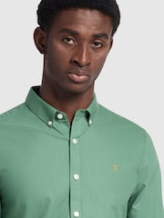 Farah Green Brewer Long Sleeve Shirt - Image 4 of 5