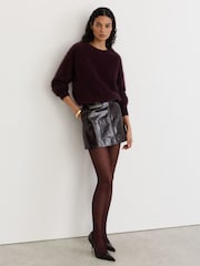 borgoña - Reiss Talitha Coloured 40 Denier Tights - Imagen 3 de 3