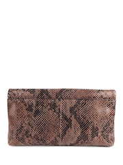 Jones Bootmaker Brown Wylie Fold-Over Clutch - Image 4 of 6