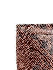 Jones Bootmaker Brown Wylie Fold-Over Clutch - Image 5 of 6