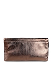 Jones Bootmaker Metallic Wylie Fold-Over Clutch - Image 4 of 6
