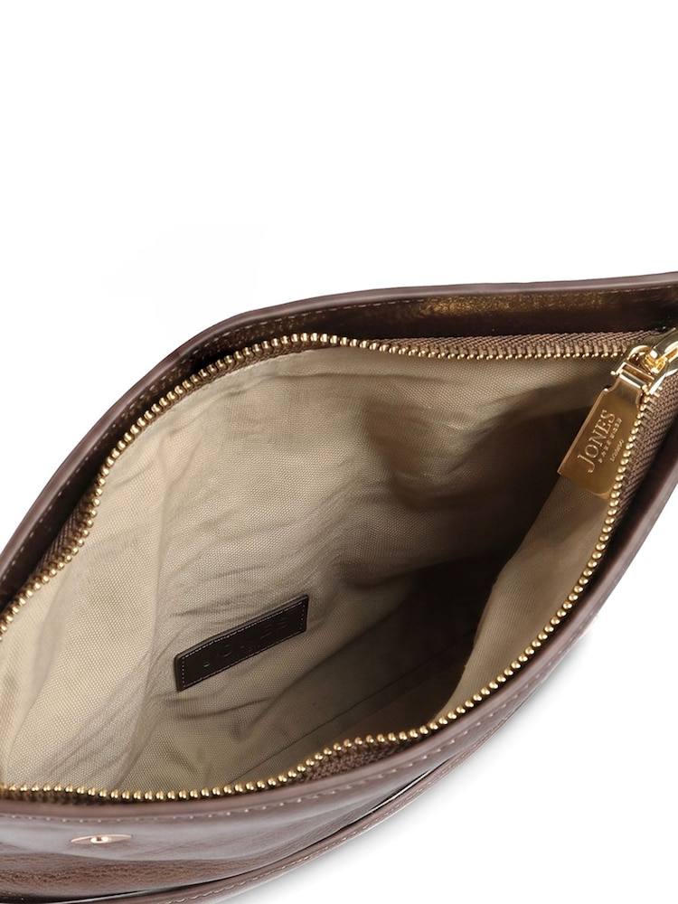 Jones Bootmaker Metallic Wylie Fold-Over Clutch - Image 6 of 6 Jones Bootmaker Metallic Wylie Fold-Over Clutch - Image 6 of 6