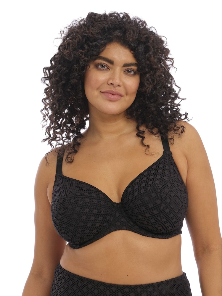 Elomi Bazaruto Plunge Black Bikini Top - Image 2 of 5