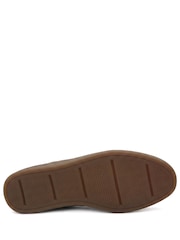 Jones Bootmaker Taupe Brown Santo Leather Trainers - Image 6 of 6