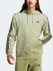 adidas Green Essentials Fleece 3-Stripes 100% Cotton Hoodie - Image 3 of 7