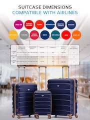 Flight Knight Hardcase Large Check in Suitcases and Cabin Case Set of 3 - Image 3 of 7