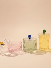 Widdop Green Handmade Coloured Glass Trinket Box - Image 3 of 4